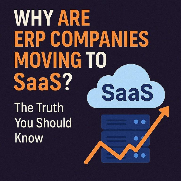 Why Are ERP Companies Moving to SaaS ? - Cover Image
